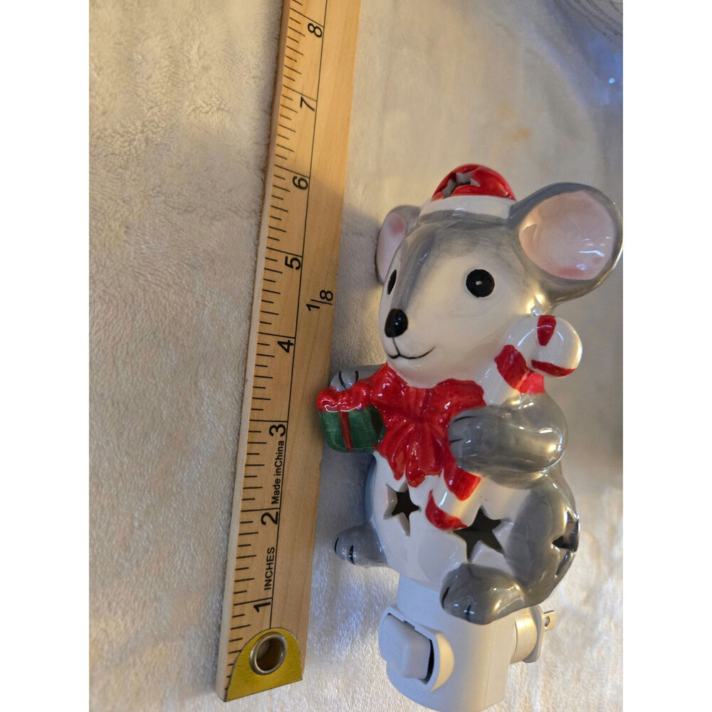 Ganz Mouse with Cut Out Stars Night Light 6 Inch Multicolor Plug in - Picture 7 of 12